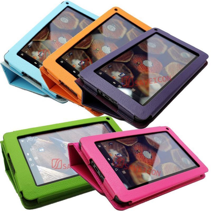  Kindle Fire PU Leather Folio Case Cover With Stand 5 Colors 
