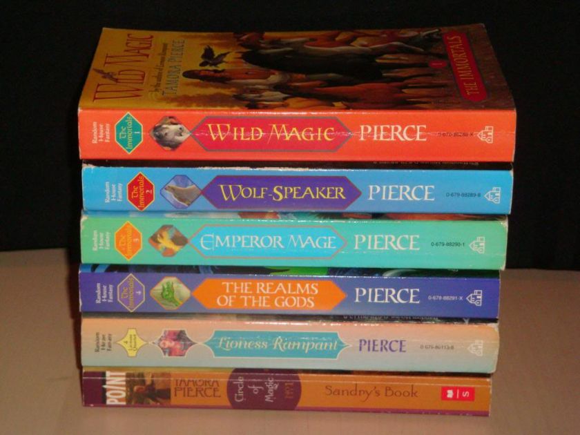 Tamora Pierce Book Lot Immortals 1 4 Lioness Quartet Circle of Magic 