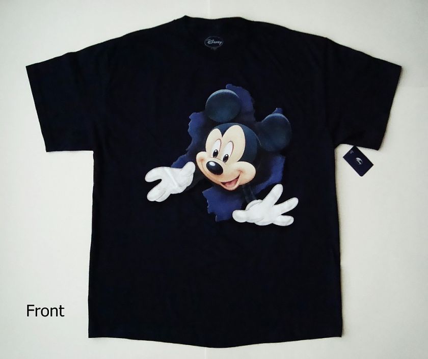 Disney Mickey Mouse Pop Out Mickey Adult Tee 1913MA  