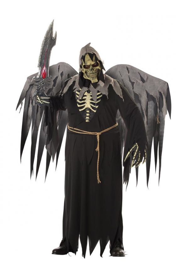 Men Angel of Death with Wings Plus Size Costume  