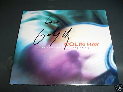 Colin Hay Signed Cd Transcendental Highway Men At Work  