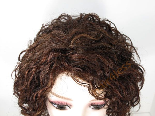 100% Human Hair Curly Full Wig MT H.SHEA Color Choice  