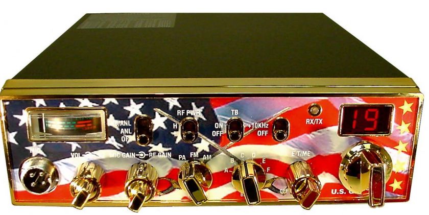 General Lee CB RADIO FACE PLATE  USA Flag  FOR Front MIC General Lee 5 