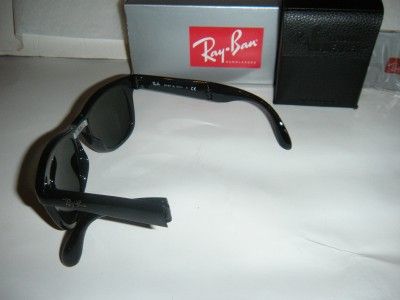 Ray Ban Folding Wayfarer Black RB 4105 601 50mm New Aut 805289154587 