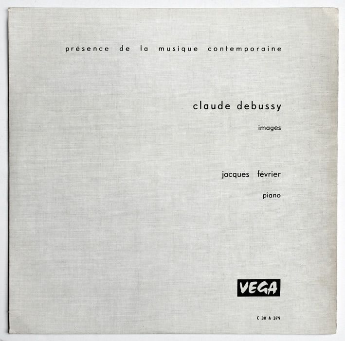 JACQUES FEVRIER Debussy piano images french vega C30A378 LP  