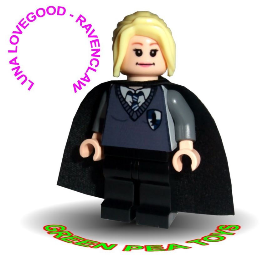 Lego HARRY POTTER Minifigure   CUSTOM   LUNA LOVEGOOD   RAVENCLAW 