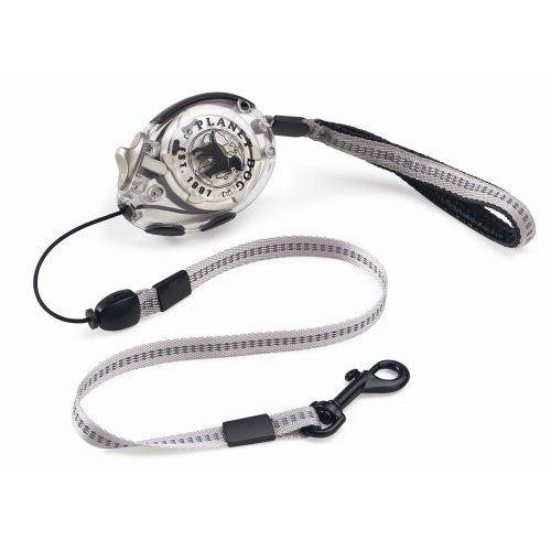 Planet Dog Zip Lead Retractable Leash   CHROME  