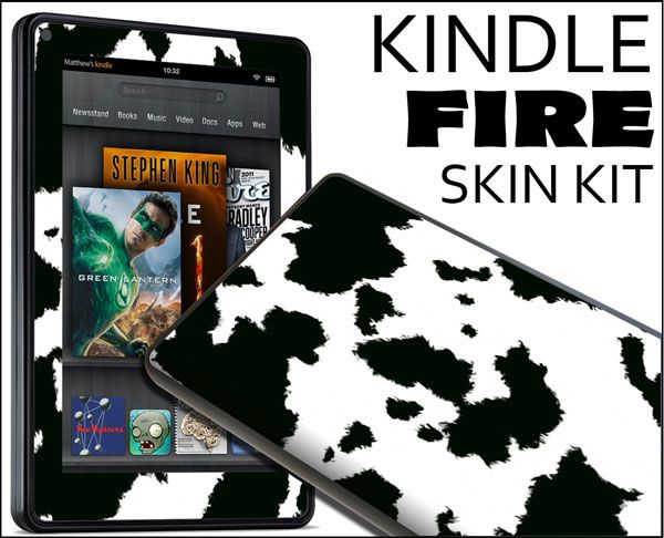   Kindle Fire Skin Vinyl Decal eBook Netbook Tablet #264 Cow  